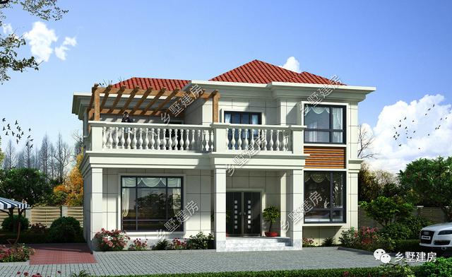 農(nóng)村朋友最喜歡的小二層別墅設(shè)計(jì)圖，不挑宅基地，施工簡單超級好！