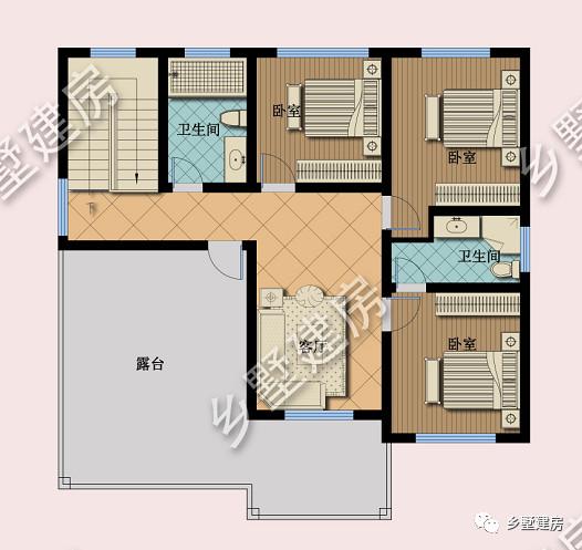 農(nóng)村朋友最喜歡的小二層別墅設(shè)計(jì)圖，不挑宅基地，施工簡單超級好！