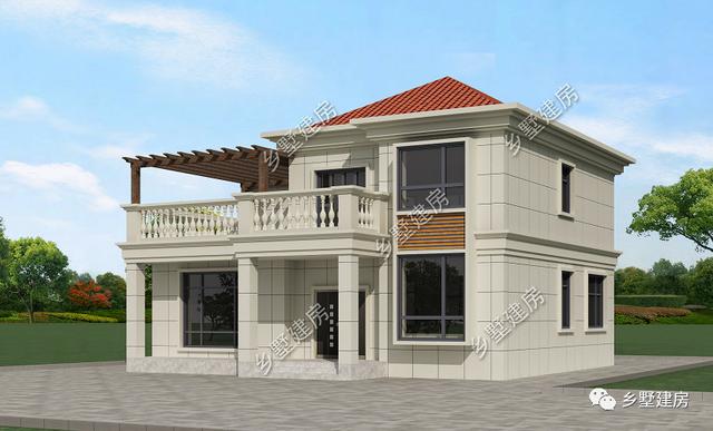 農(nóng)村朋友最喜歡的小二層別墅設(shè)計(jì)圖，不挑宅基地，施工簡單超級好！