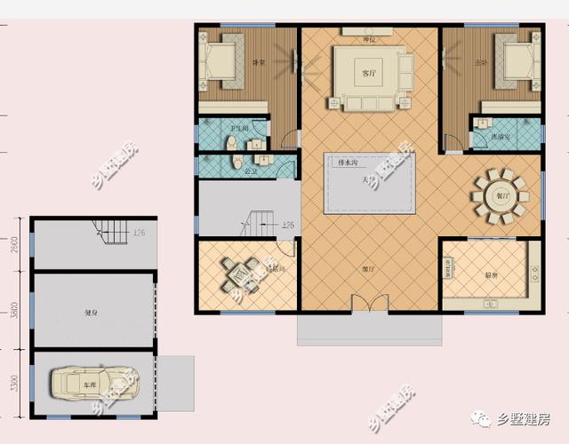 新年蓋好房，二層新中式別墅設(shè)計(jì)圖，建了招財(cái)納氣，財(cái)源滾滾來(lái)！