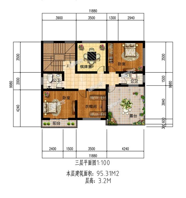 120平豪宅設(shè)計圖，我來教你用最少的錢，建最好的房子