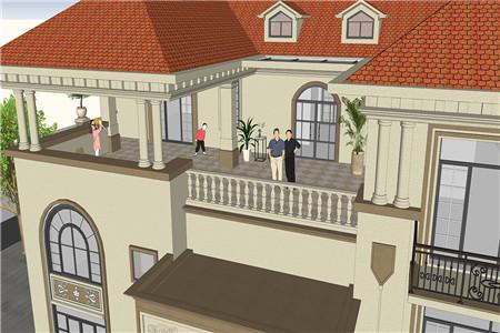 農(nóng)村三層歐式別墅設(shè)計(jì)圖，不僅看起來很氣派，住著也寬敞、舒服