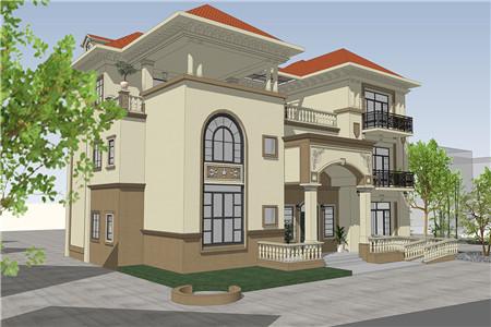 農(nóng)村三層歐式別墅設(shè)計(jì)圖，不僅看起來很氣派，住著也寬敞、舒服