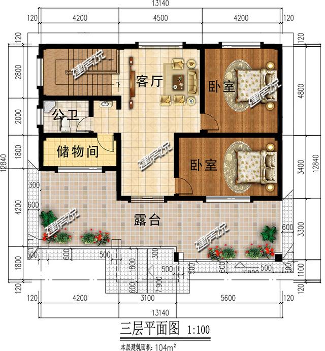 這棟三層歐式別墅設(shè)計(jì)圖深受農(nóng)村歡迎，蓋好了人人羨慕不已