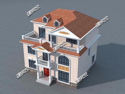 這棟三層歐式別墅設(shè)計(jì)圖深受農(nóng)村歡迎，蓋好了人人羨慕不已