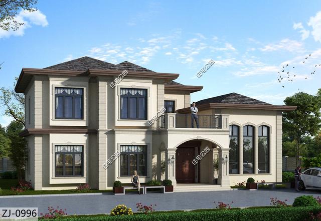 自建雙層歐式別墅，這款別墅設(shè)計(jì)圖設(shè)計(jì)真是絕了