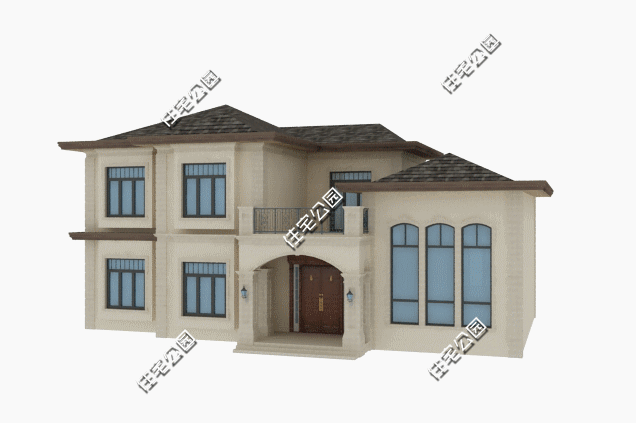 自建雙層歐式別墅，這款別墅設(shè)計(jì)圖設(shè)計(jì)真是絕了