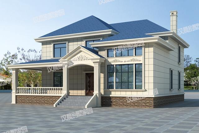 二層農(nóng)村自建房設(shè)計(jì)圖，低調(diào)外觀經(jīng)典內(nèi)涵，實(shí)用美觀