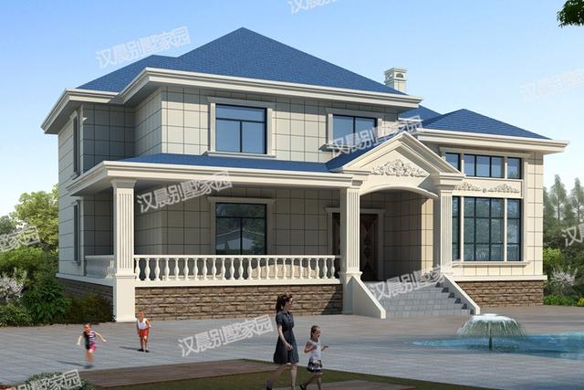 二層農(nóng)村自建房設(shè)計(jì)圖，低調(diào)外觀經(jīng)典內(nèi)涵，實(shí)用美觀