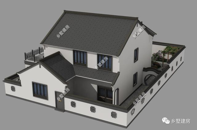 中國(guó)最受歡迎的中式別墅設(shè)計(jì)圖，這套中式別墅實(shí)在耐看，風(fēng)韻猶存