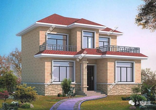 4款占地不足百平的農(nóng)村二層小別墅設(shè)計(jì)圖，經(jīng)濟(jì)又實(shí)惠