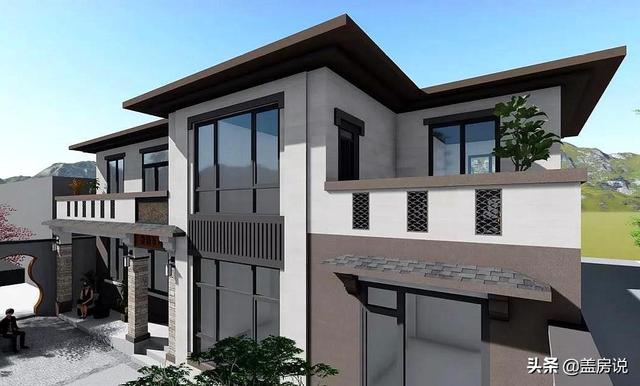 中式別墅設計圖就是優(yōu)秀，外觀上恬淡安舒，溫潤清雅，內(nèi)部結構實用又簡潔