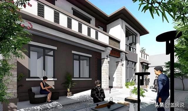 中式別墅設計圖就是優(yōu)秀，外觀上恬淡安舒，溫潤清雅，內(nèi)部結構實用又簡潔