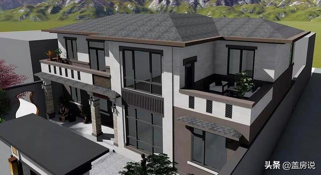 中式別墅設計圖就是優(yōu)秀，外觀上恬淡安舒，溫潤清雅，內(nèi)部結構實用又簡潔