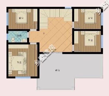 三層經(jīng)典別墅設(shè)計圖，16X10米紅瓦文化石的搭配，引領(lǐng)農(nóng)村新潮流！