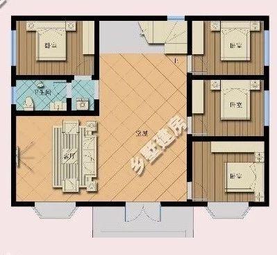 三層經(jīng)典別墅設(shè)計圖，16X10米紅瓦文化石的搭配，引領(lǐng)農(nóng)村新潮流！