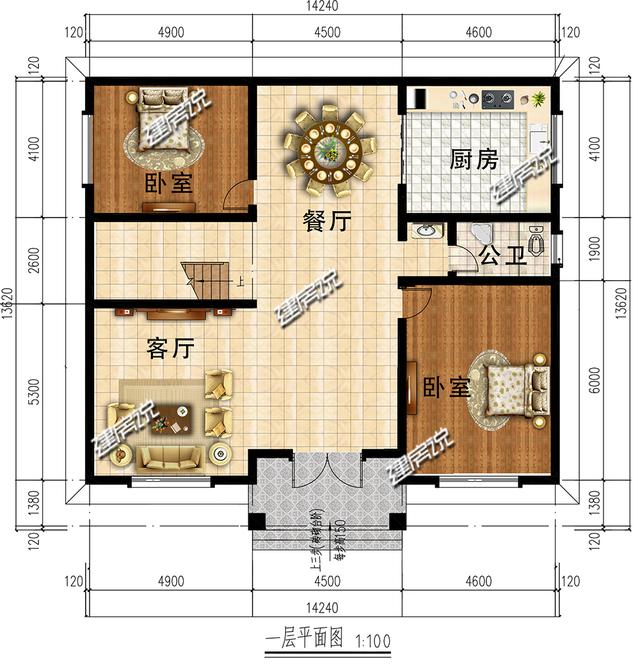 我有一棟漂亮的中式別墅設計圖，要和你分享，圖紙收藏開春就建房