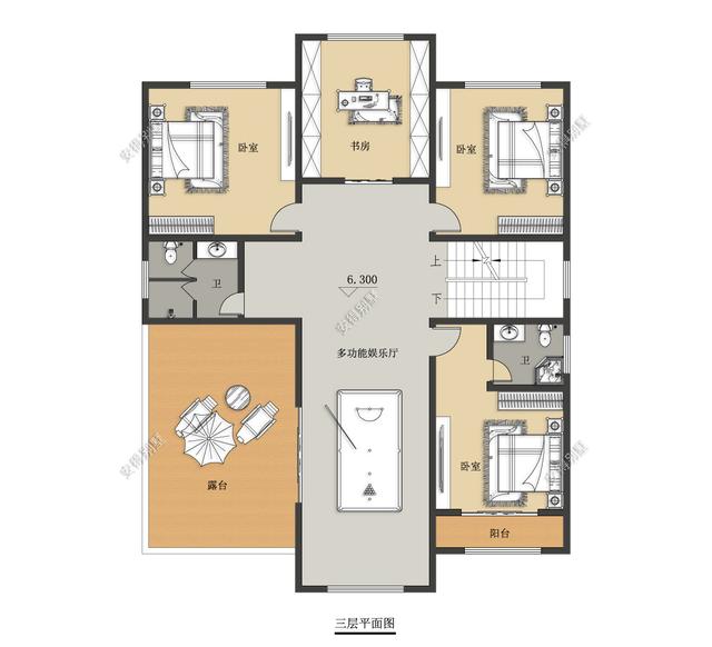 歐式別墅設(shè)計(jì)圖，這款解決了地勢(shì)高差問(wèn)題的，好看實(shí)用簡(jiǎn)直帥呆了！