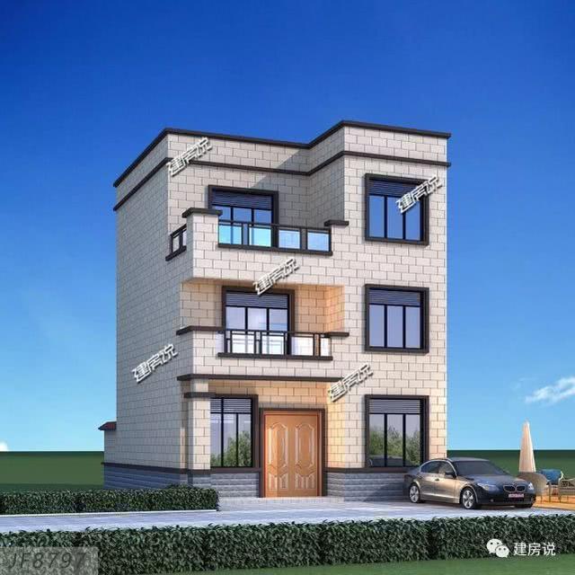 經(jīng)典別墅設(shè)計(jì)圖，面寬僅8米，也能建實(shí)用好房，讓你風(fēng)光返鄉(xiāng)