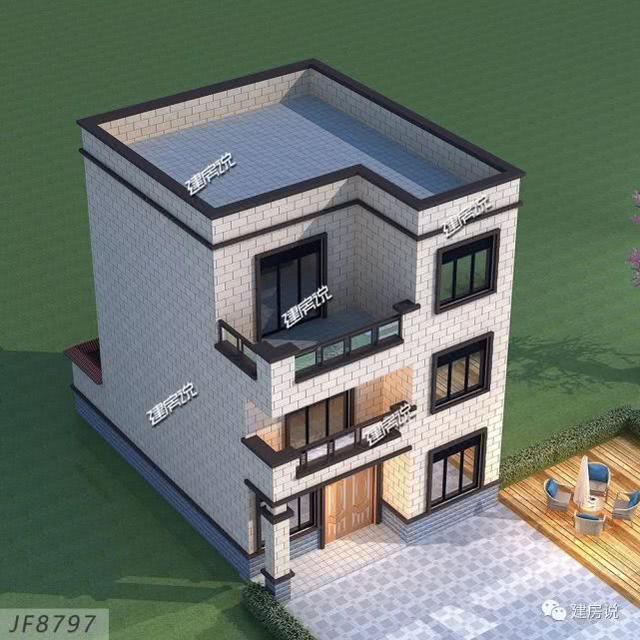 經(jīng)典別墅設(shè)計(jì)圖，面寬僅8米，也能建實(shí)用好房，讓你風(fēng)光返鄉(xiāng)