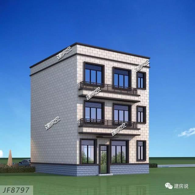 經(jīng)典別墅設(shè)計(jì)圖，面寬僅8米，也能建實(shí)用好房，讓你風(fēng)光返鄉(xiāng)