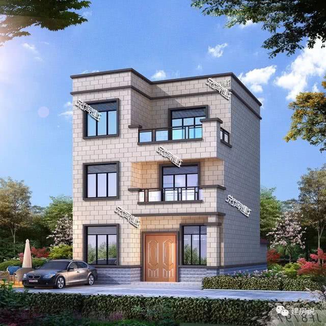 經(jīng)典別墅設(shè)計(jì)圖，面寬僅8米，也能建實(shí)用好房，讓你風(fēng)光返鄉(xiāng)