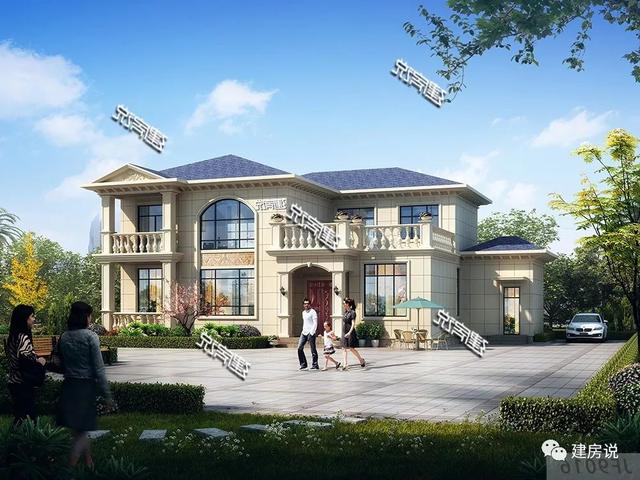 歐式別墅設(shè)計圖，江西老表花35萬建了，村里人都以為花了50萬，面子賺足了