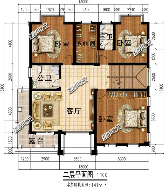 湖南農(nóng)村最美的別墅設(shè)計(jì)圖，帶有大庭院，氣勢(shì)一點(diǎn)不輸福建，值得收藏