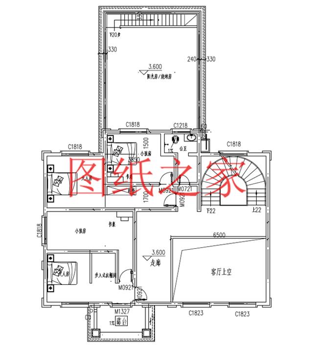 開間15米的三層別墅設(shè)計(jì)圖，美觀大氣、舒適實(shí)用，造價(jià)50萬左右！