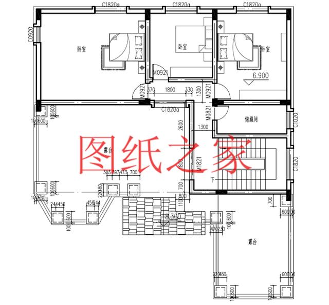 開間15米的三層別墅設(shè)計(jì)圖，美觀大氣、舒適實(shí)用，造價(jià)50萬左右！