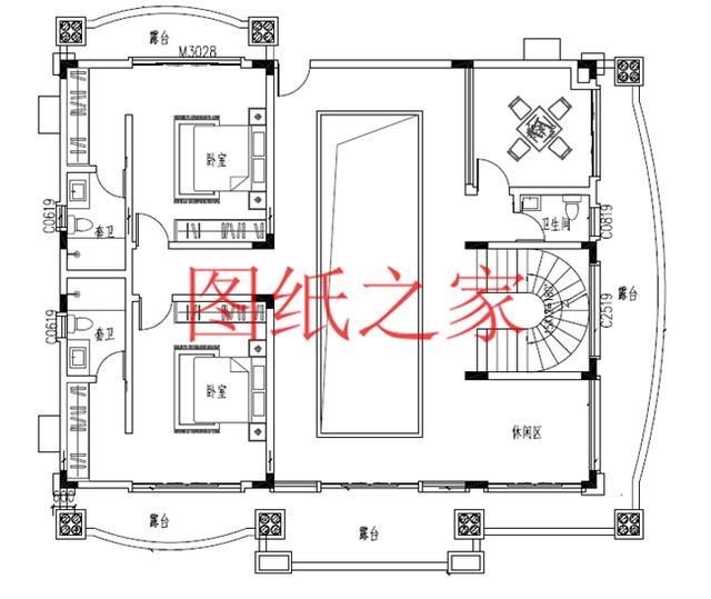 開間15米的三層別墅設(shè)計(jì)圖，美觀大氣、舒適實(shí)用，造價(jià)50萬左右！
