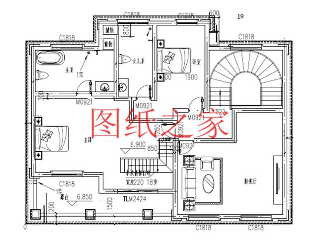 開間15米的三層別墅設(shè)計(jì)圖，美觀大氣、舒適實(shí)用，造價(jià)50萬左右！