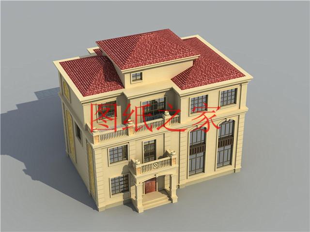 開間15米的三層別墅設(shè)計(jì)圖，美觀大氣、舒適實(shí)用，造價(jià)50萬左右！