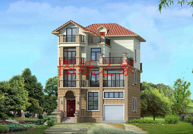 100平米四層別墅設(shè)計(jì)設(shè)計(jì)圖，開間9米精致漂亮，可以說是小戶型大功能！