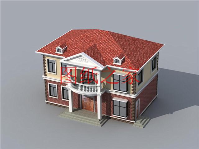 110平米的二層別墅設(shè)計圖，開間13米造價只要20萬，非常經(jīng)濟(jì)實(shí)惠！