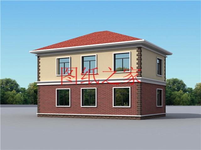 110平米的二層別墅設(shè)計圖，開間13米造價只要20萬，非常經(jīng)濟(jì)實(shí)惠！