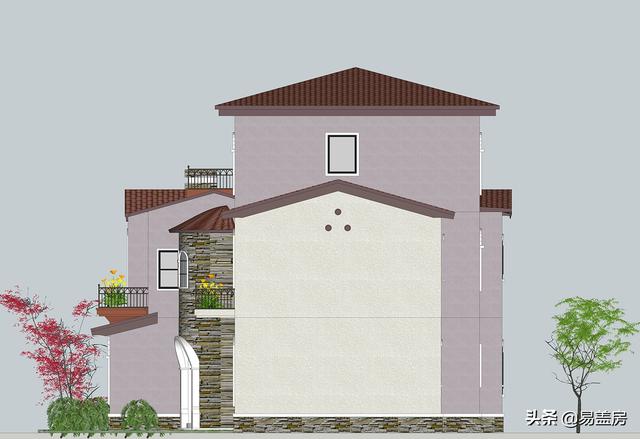 52萬浙江歐式別墅設計圖，空間通透，自住同時也能出租，農(nóng)村建一棟真合適