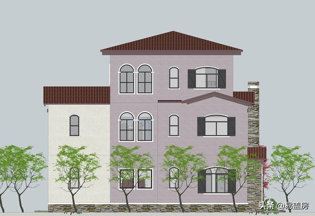 52萬浙江歐式別墅設計圖，空間通透，自住同時也能出租，農(nóng)村建一棟真合適