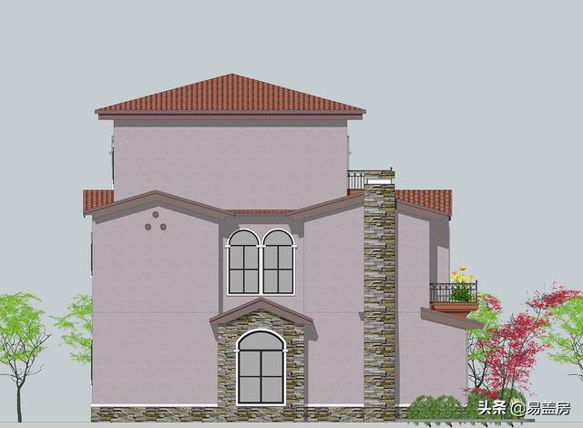 52萬浙江歐式別墅設計圖，空間通透，自住同時也能出租，農(nóng)村建一棟真合適