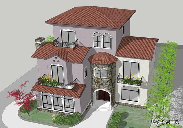 52萬浙江歐式別墅設計圖，空間通透，自住同時也能出租，農(nóng)村建一棟真合適