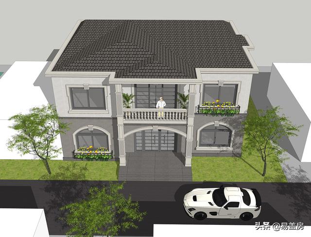 長沙2層歐式別墅設(shè)計(jì)圖，宅基地小也不怕！小體量也有大空間