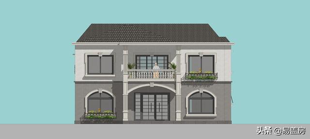 長沙2層歐式別墅設(shè)計(jì)圖，宅基地小也不怕！小體量也有大空間