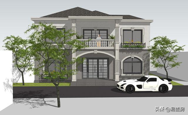 長沙2層歐式別墅設(shè)計(jì)圖，宅基地小也不怕！小體量也有大空間