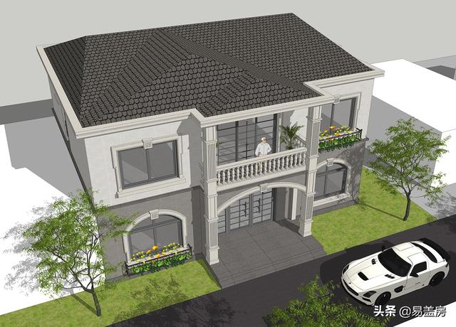 長沙2層歐式別墅設(shè)計(jì)圖，宅基地小也不怕！小體量也有大空間