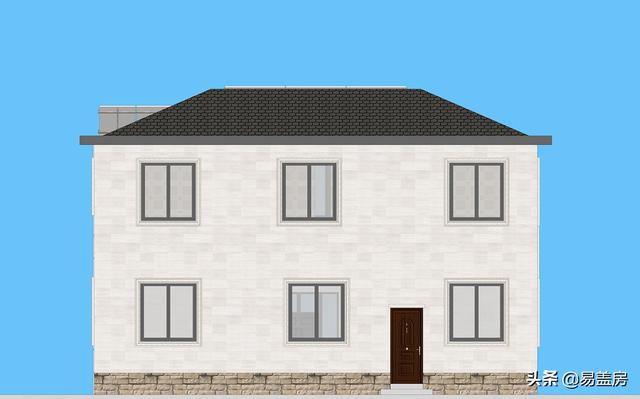 歐式別墅設計圖，河北農(nóng)村39萬建起，有露臺可停車，室內(nèi)輪椅使用沒問題，真舒服