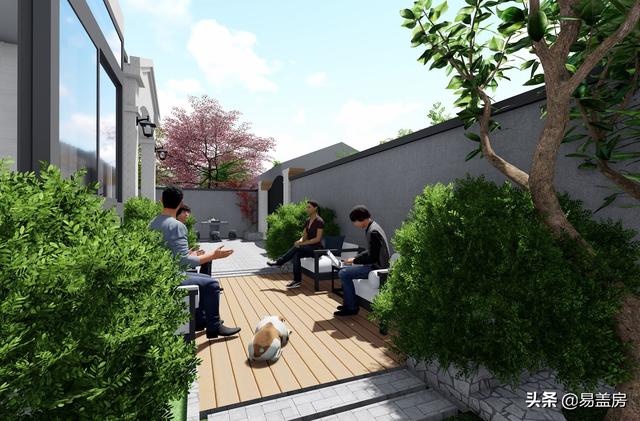 歐式別墅設計圖，河北農(nóng)村39萬建起，有露臺可停車，室內(nèi)輪椅使用沒問題，真舒服