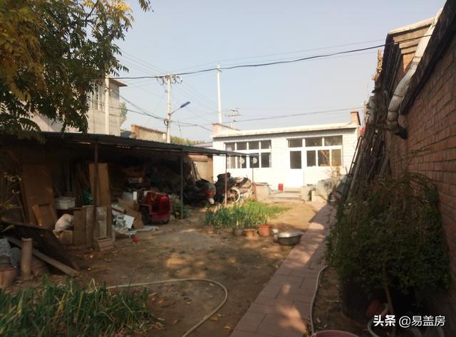 農(nóng)村別墅設(shè)計圖，平屋頂帶庭院，北京現(xiàn)代小院通透開闊，老人都稱贊