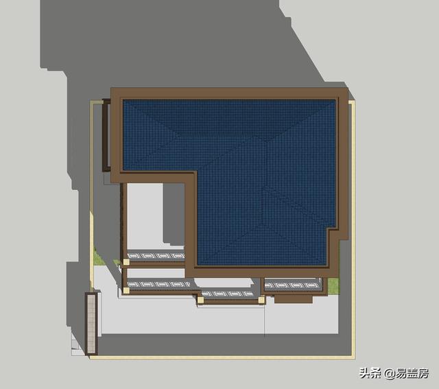 河南農(nóng)村大氣新中式別墅設(shè)計圖，3露臺7臥室庭院實用，60萬建成村內(nèi)最美