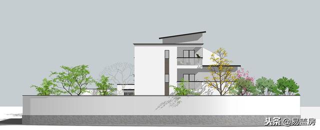 現(xiàn)代別墅設(shè)計圖，56萬帶車庫佛堂，開敞設(shè)計大氣十足，還有屋頂隔熱！