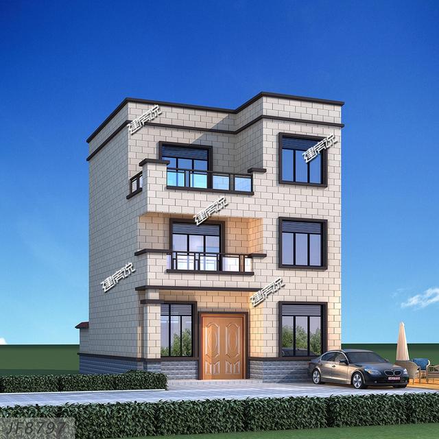 簡(jiǎn)單別墅設(shè)計(jì)圖，湖北小伙，花24萬蓋了棟別墅，簡(jiǎn)單大氣，住得順事又順心